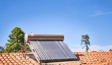 Solar Water Heater Atap Coklat