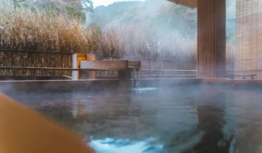 Desain kamar mandi estetik Onsen